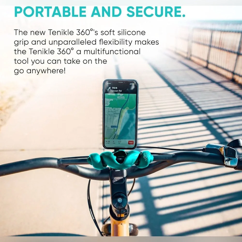 Black Tenikle® - Flexible Tentacle Tripod for Mobile Phone & Action Camera GoPro